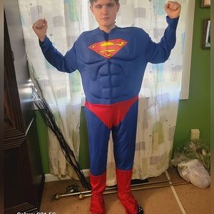 Superman Costume Mens L/XL